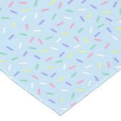 Chemin De Table Court motif carrelé saupoudré bleu (Coin)