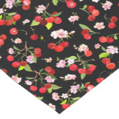 Chemin De Table Court Motif cerise 2 (Coin)