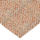 Chemin De Table Court Motif chic orange chevron (Coin)