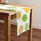 Chemin De Table Court Motif citron et citron vert (In Situ)