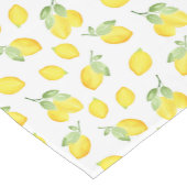 Chemin De Table Court Motif citrons aquarelles (Coin)