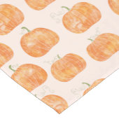 Chemin De Table Court Motif citrouille aquarelle (Coin)