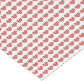 Chemin De Table Court Motif Coeurs plaid (Coin)