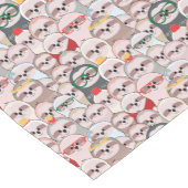 Chemin De Table Court Motif comique de paresse (Coin)