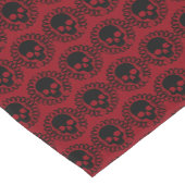 Chemin De Table Court Motif crâne Élégant Amusement Halloween Goth N'imp (Coin)