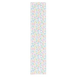Chemin De Table Court motif d'alphabet