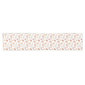 Chemin De Table Court Motif d'aquarelle confortable Autumn Essentials (Horizontal)