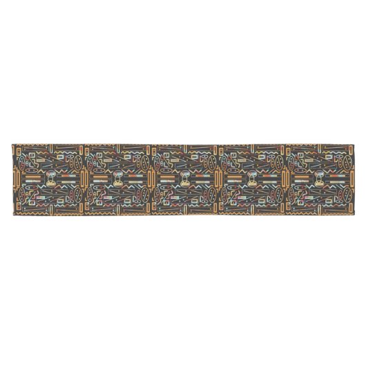 Chemin De Table Court Motif d'art Scratch du Sud-Ouest (Horizontal)