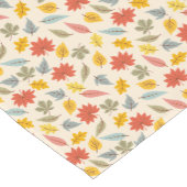 Chemin De Table Court Motif d'automne feuille colorée (Coin)