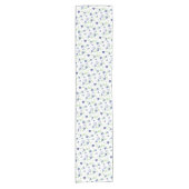 Chemin De Table Court Motif de bleuet d'aquarelle (Devant)