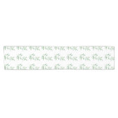 Chemin De Table Court Motif de branche d'olive aquarelle (Horizontal)