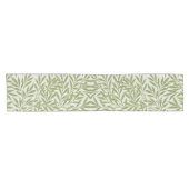 Chemin De Table Court Motif de branches feuillues vertes (Horizontal)