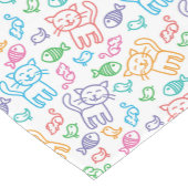 Chemin De Table Court motif de chat (Coin)