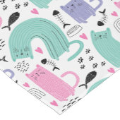 Chemin De Table Court Motif de chats mignons (Coin)