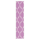 Chemin De Table Court Motif de chevron kat chic et violet (Devant)