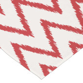 Chemin De Table Court Motif de chevron rouge kat texturé chic moderne (Coin)