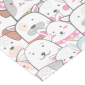 Chemin De Table Court Motif de chiens mignons (Coin)