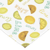 Chemin De Table Court Motif de citron et de citron vert (Coin)