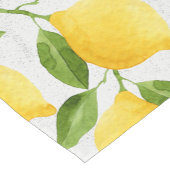 Chemin De Table Court Motif de citrons d'aquarelle (Coin)
