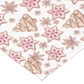 Chemin De Table Court Motif de cookies de Noël doux (Coin)