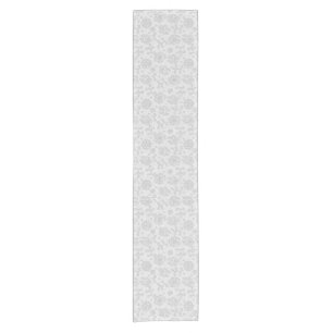 Chemin De Table Court Motif de dentelle, cru 1 de fleur
