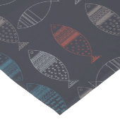 Chemin De Table Court Motif de dessin de poisson (Coin)