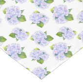 Chemin De Table Court Motif de fleurs d'aquarelle Hydrangea (Coin)