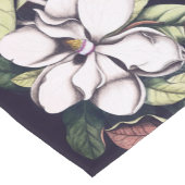 Chemin De Table Court Motif de fleurs Magnolia (Coin)