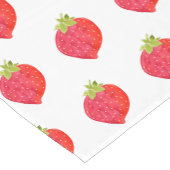 Chemin De Table Court Motif de fraises d'aquarelle (Coin)