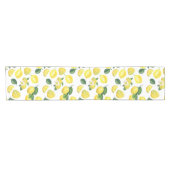 Chemin De Table Court Motif de fruits aux citrons jaunes (Horizontal)