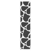Chemin De Table Court Motif de girafe abstraite noir et blanc (Devant)