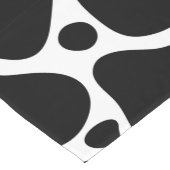 Chemin De Table Court Motif de girafe abstraite noir et blanc (Coin)