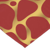 Chemin De Table Court Motif de girafe abstraite rouge et or (Coin)