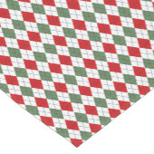 Chemin De Table Court Motif de Jacquard vert et rouge (Coin)
