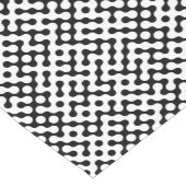 Chemin De Table Court Motif de labyrinthe noir (Coin)