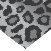 Chemin De Table Court Motif de léopard noir et gris (Coin)