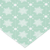 Chemin De Table Court Motif de Noël Mint Green White (Coin)