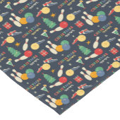 Chemin De Table Court Motif de Noël rétro (Coin)