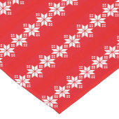 Chemin De Table Court Motif de Noël rouge et blanc (Coin)