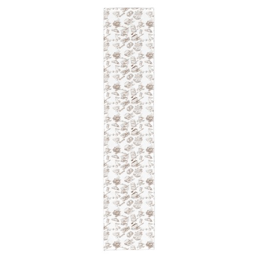 Chemin De Table Court Motif de papier (Devant)