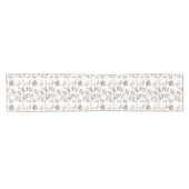 Chemin De Table Court Motif de papier (Horizontal)