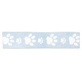 Chemin De Table Court Motif De Pâtes, Patrouilles Blanches, Aquarelles, (Horizontal)