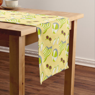 Chemin De Table Court Motif de plage avec lunettes de soleil et casquett