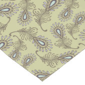Chemin De Table Court Motif de plume (Coin)