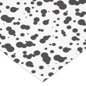 Chemin De Table Court Motif de points de Dalmatine (Coin)
