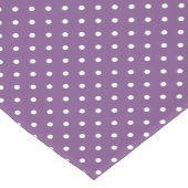Chemin De Table Court Motif de points Polka violet moderne (Coin)