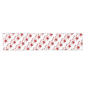 Chemin De Table Court Motif de Red Heart (Horizontal)
