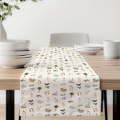 Chemin De Table Court Motif de séjour d'été côtier