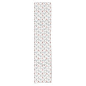 Chemin De Table Court Motif de sourire de lamas (Devant)