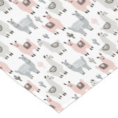 Chemin De Table Court Motif de sourire de lamas (Coin)